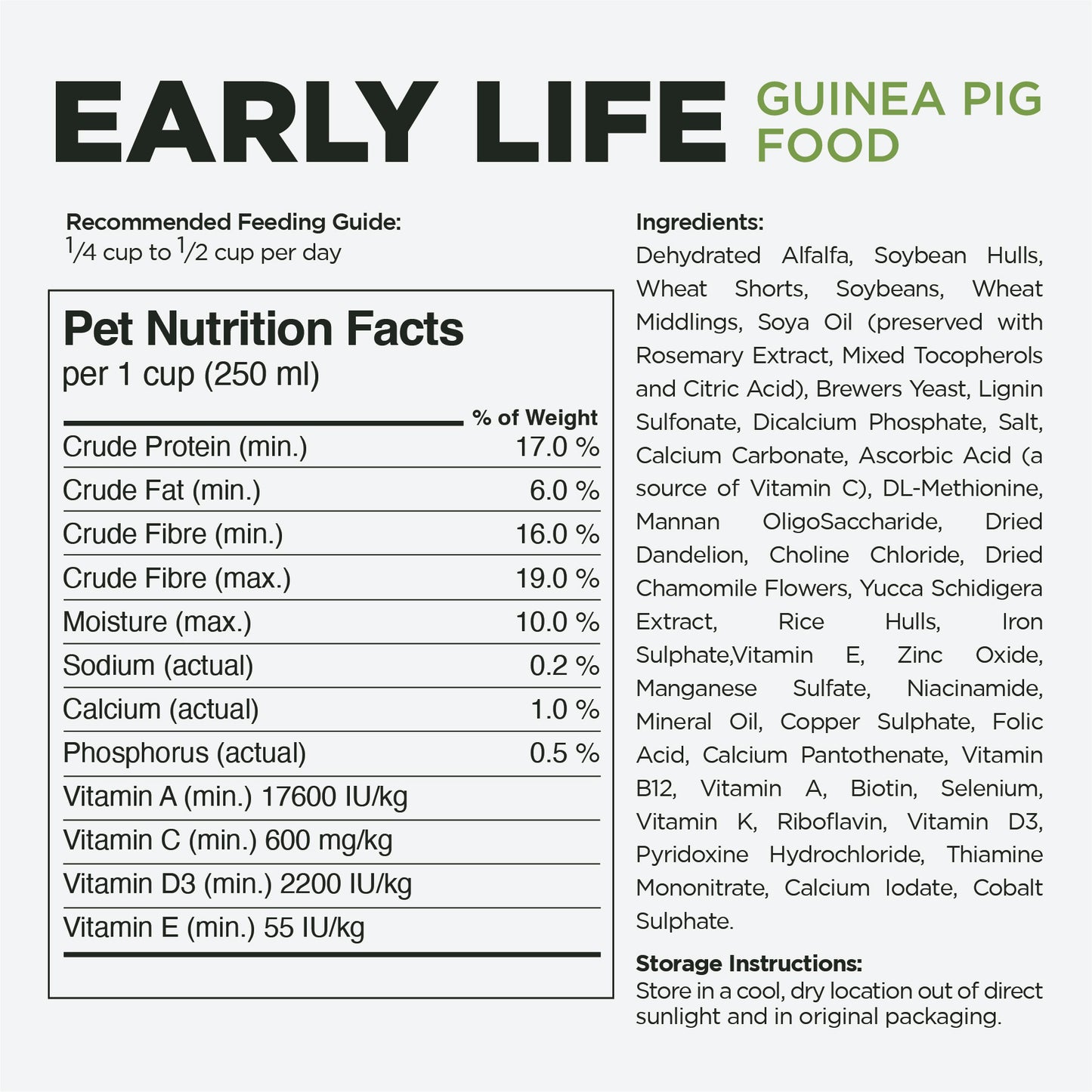 Stoter Farm Early Life Guinea Pig Food (2.5kg/5.5lb)