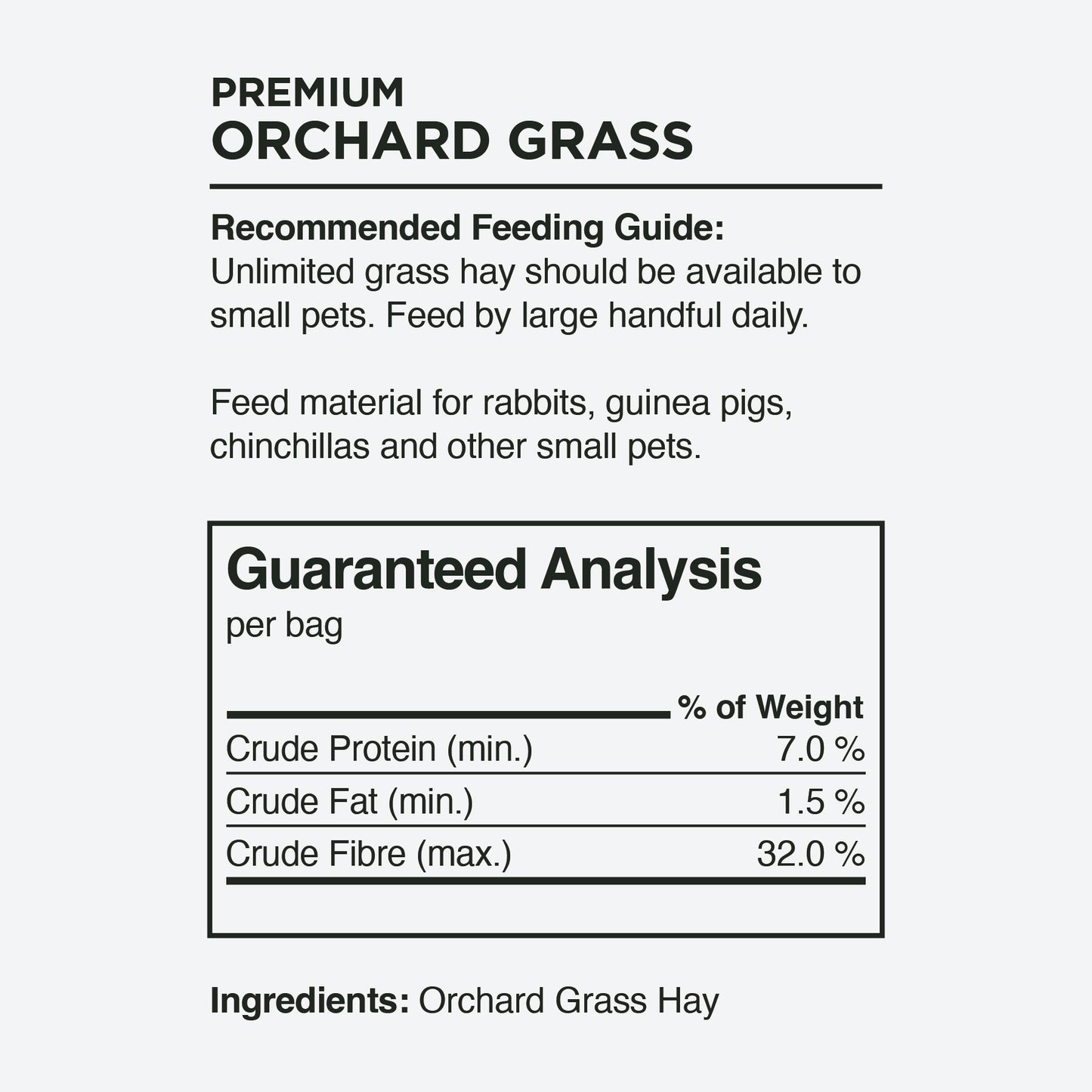 Stoter Farm Hay – Premium Orchard Grass (100oz/2.8kg)