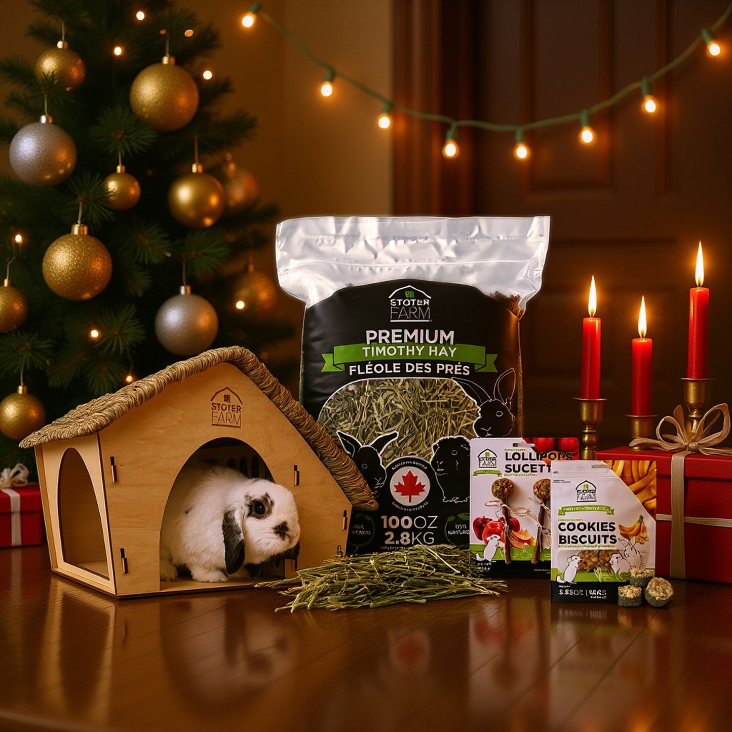 Stoter Farm Holiday Bundle with Cottage Pet House