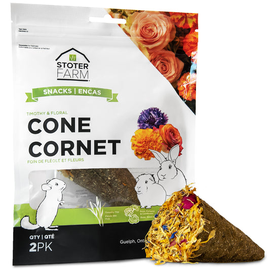 Timothy & Floral Cone Snacks (2pk)