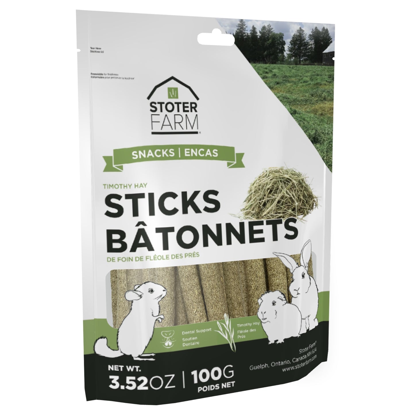 Timothy Stick Snacks (100g/3.5oz)