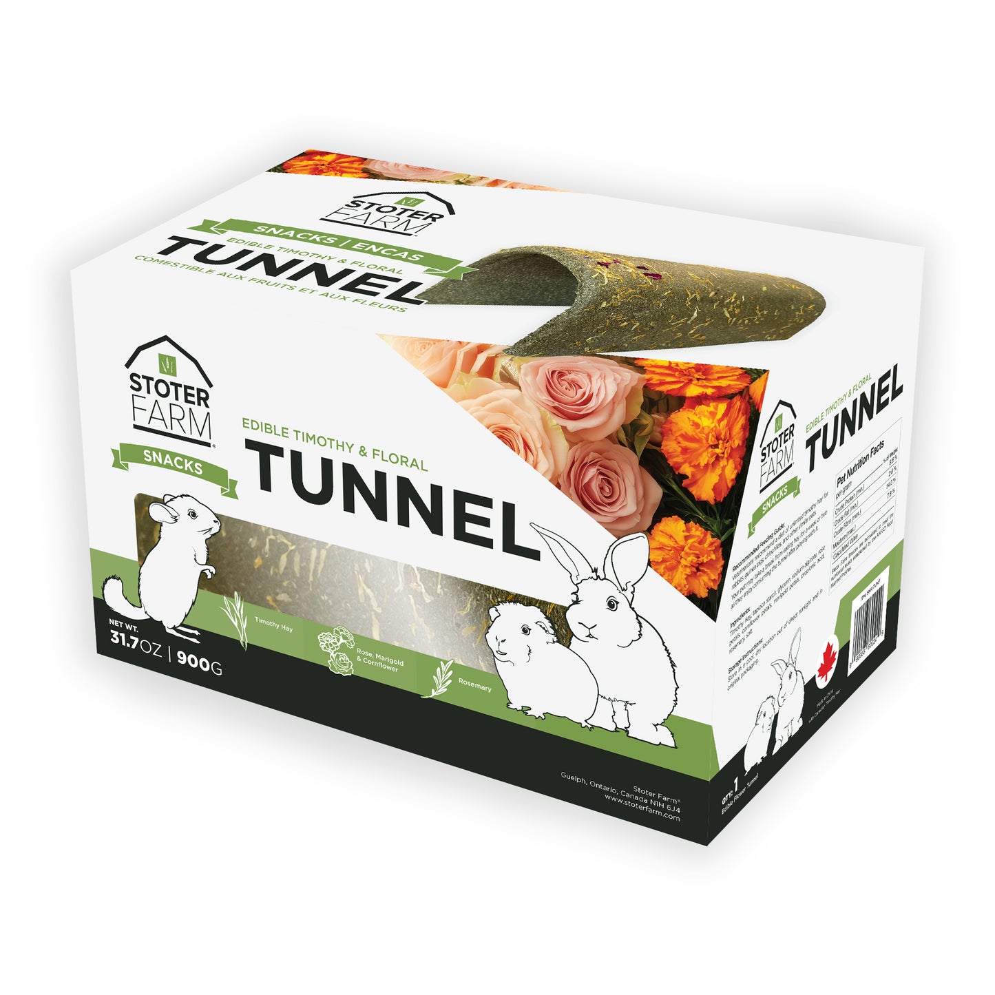 Timothy Flower Tunnel for Snacking and Play