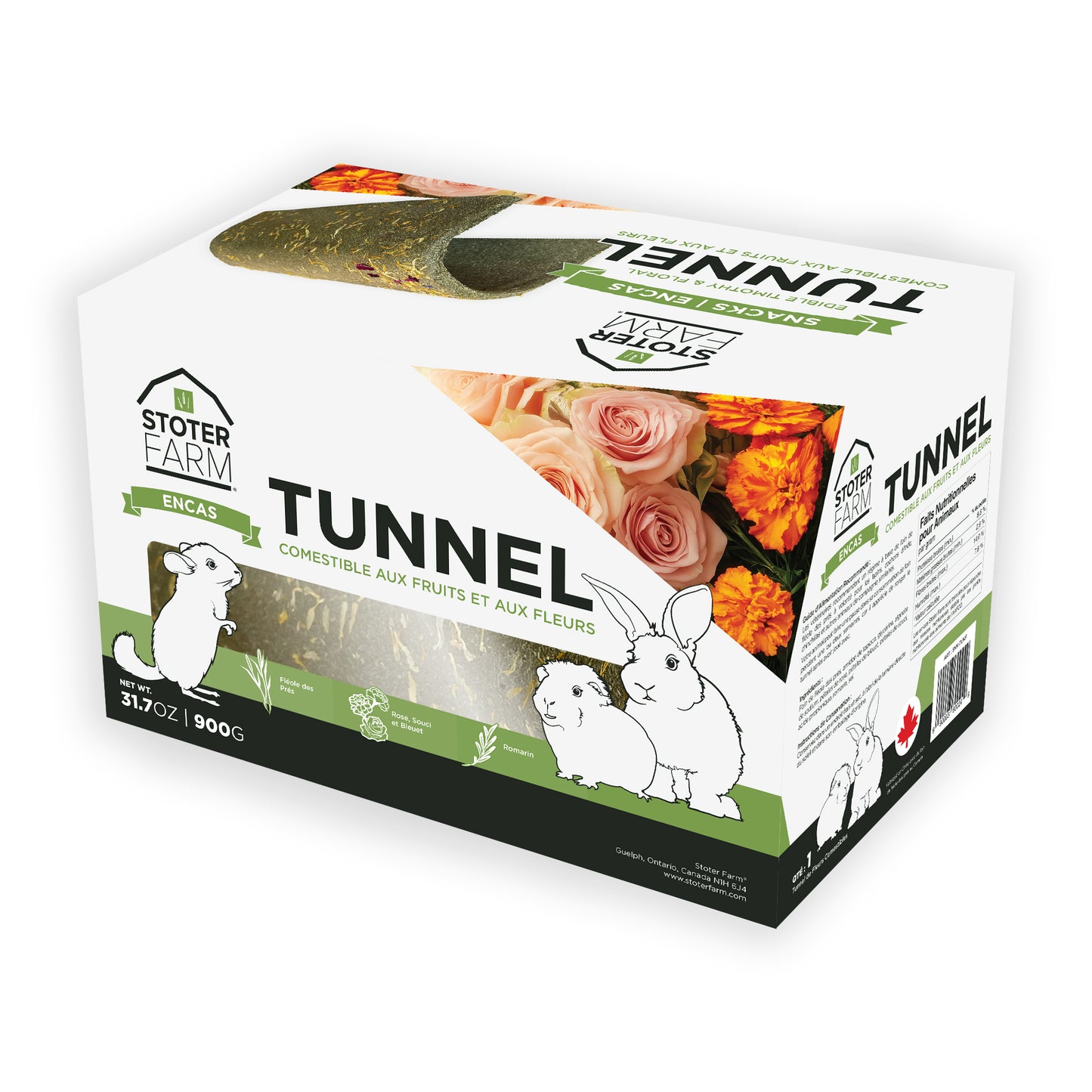 Timothy Flower Tunnel for Snacking and Play