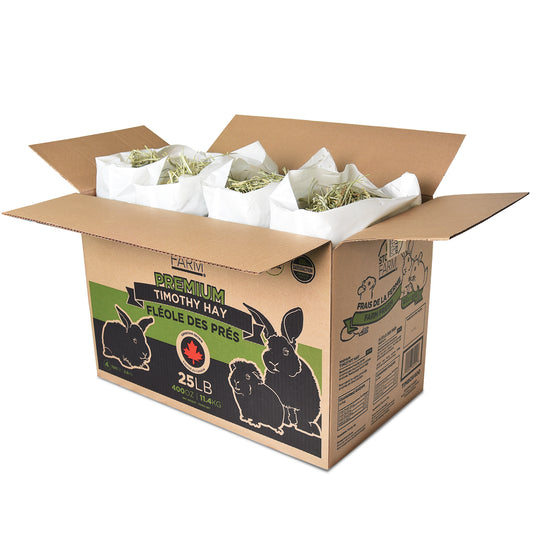 Stoter Farm Hay - Premium Timothy Hay (11.4kg/400oz Box)