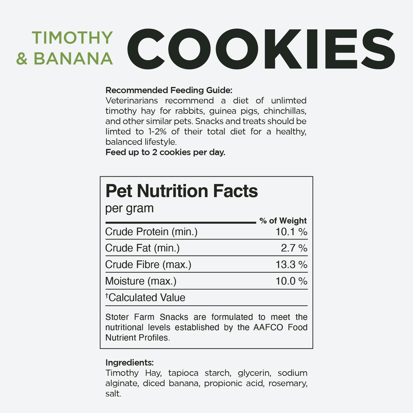 Mini Banana Cookie Treats (100g/3.5oz)
