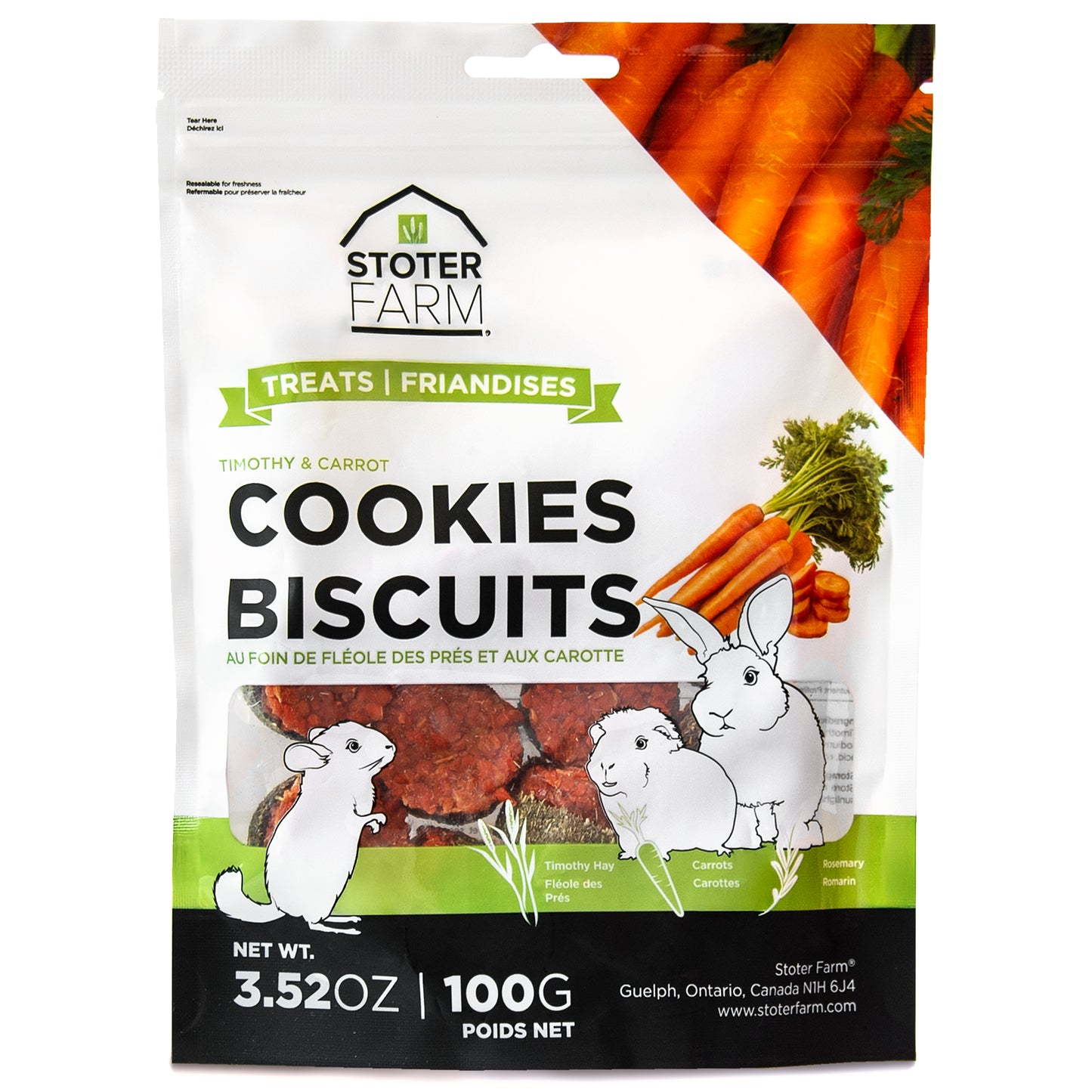 Mini Carrot Cookie Treats (100g/3.5oz)