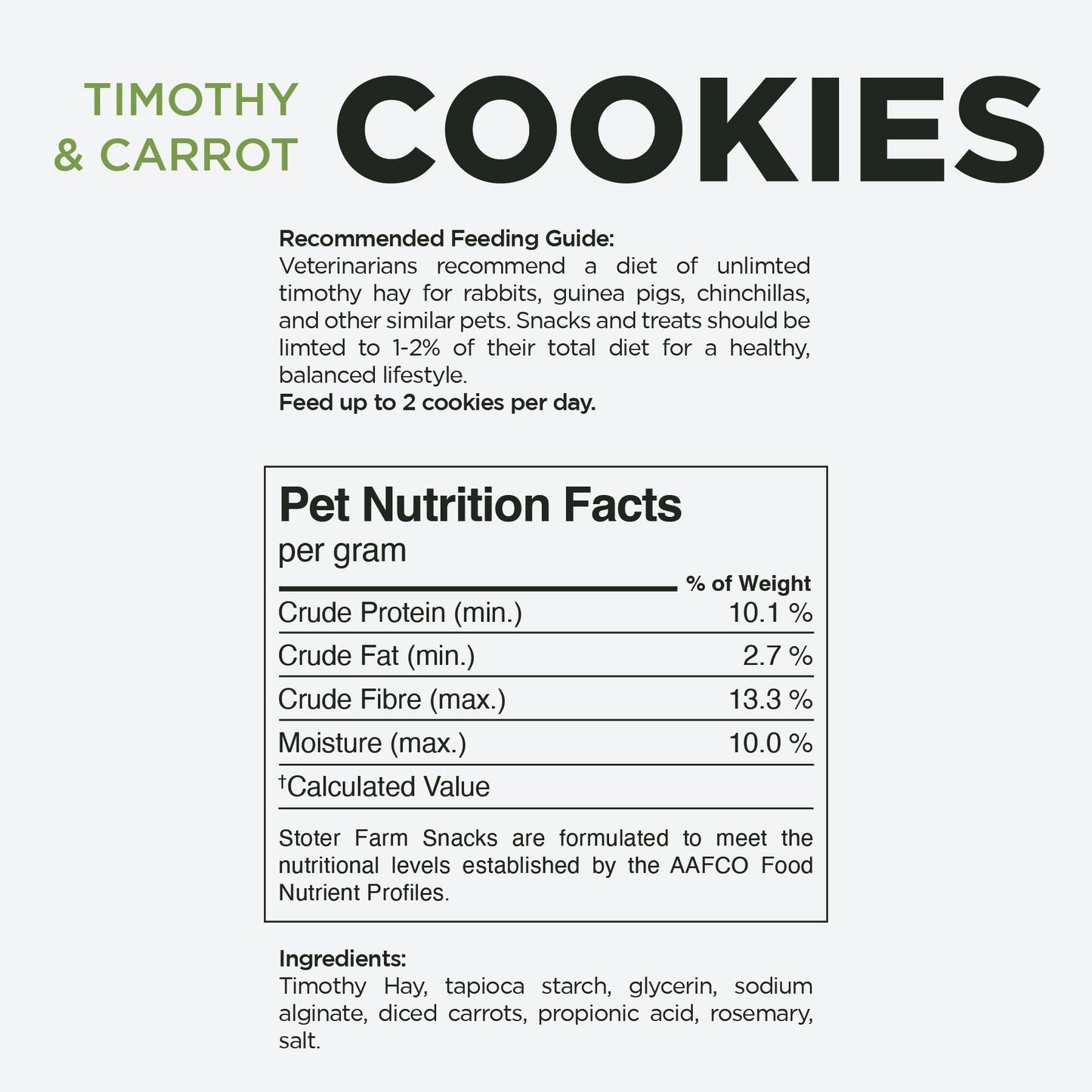 Mini Carrot Cookie Treats (100g/3.5oz)