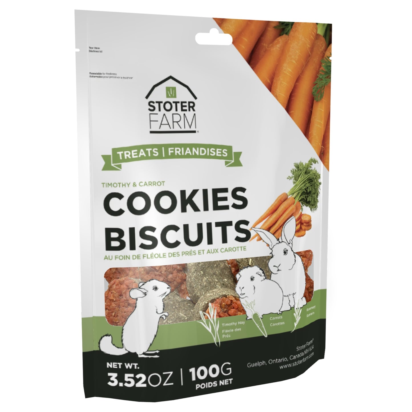 Mini Carrot Cookie Treats (100g/3.5oz)