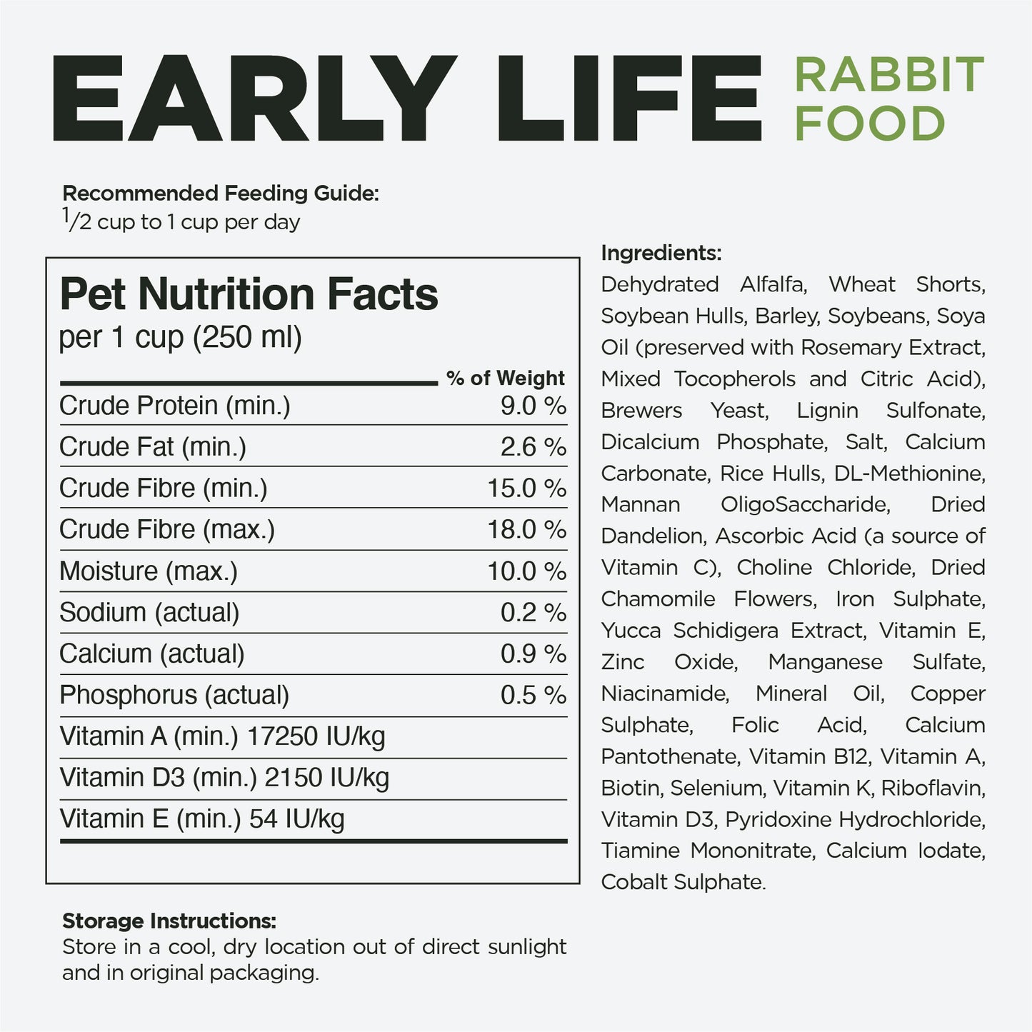 Stoter Farm Early Life Rabbit Food (5kg/11lb)