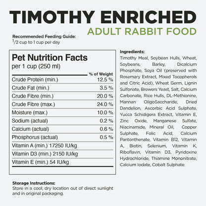 Stoter Farm Timothy Enriched Adult Rabbit Food (2.5kg/5.5lb)