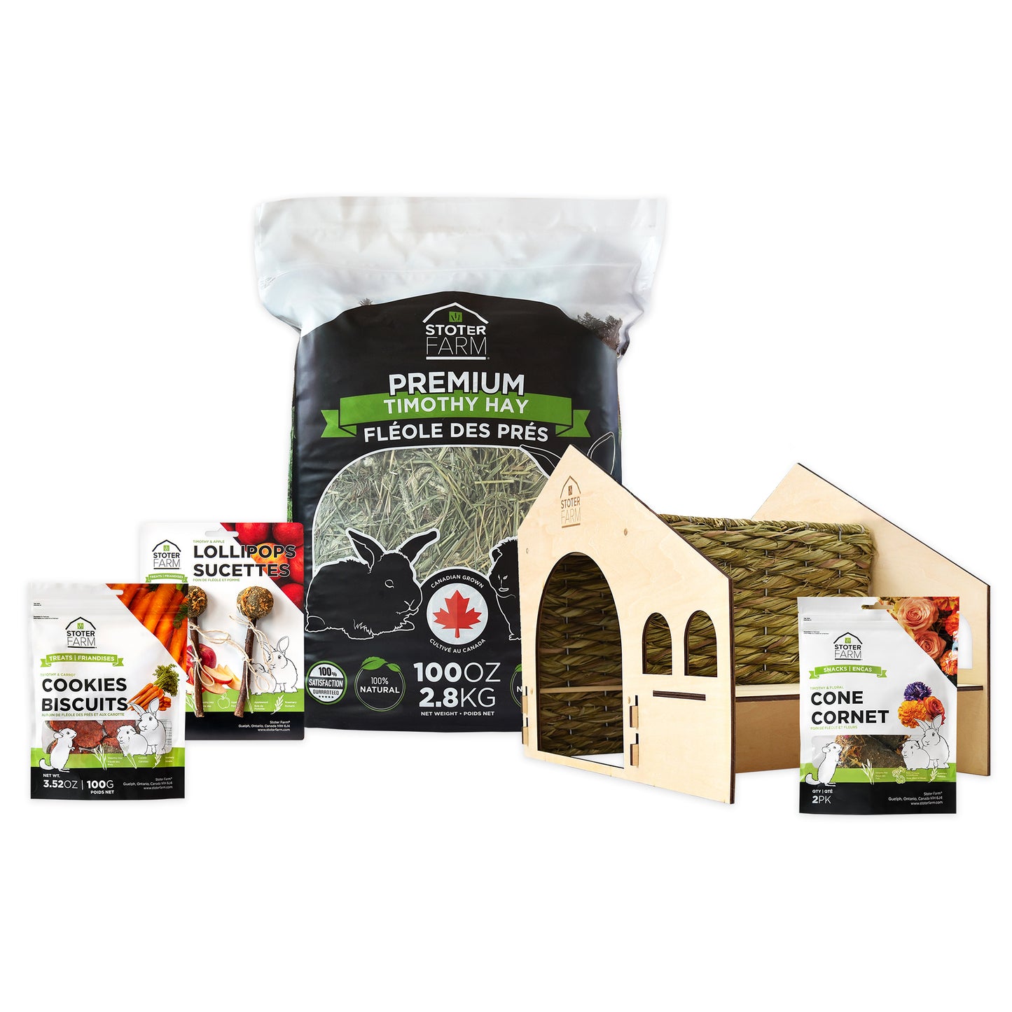 Stoter Farm Holiday Bundle with Roof Top Condo Pet House