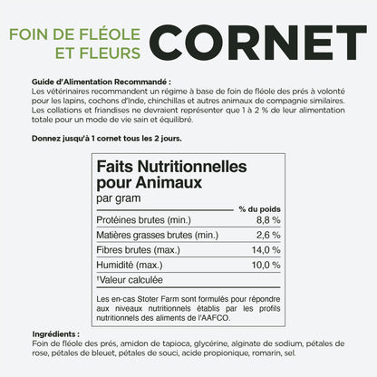 Timothy & Floral Cone Snacks (2pk)