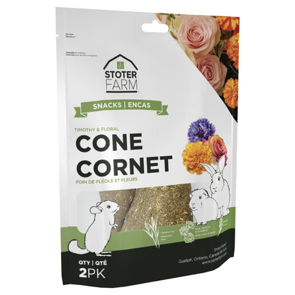 Timothy & Floral Cone Snacks (2pk)