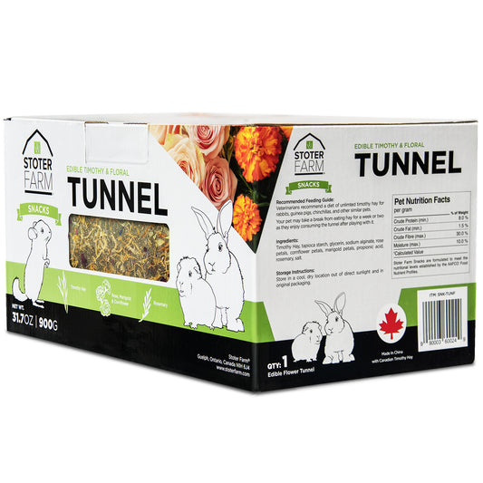 Timothy Flower Tunnel for Snacking and Play