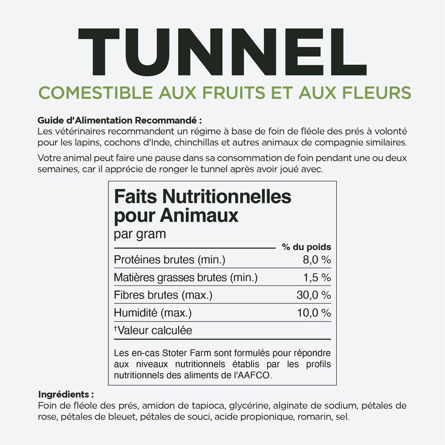 Timothy Flower Tunnel for Snacking and Play