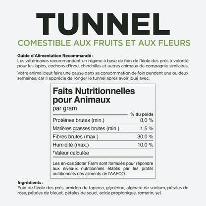 Timothy Flower Tunnel for Snacking and Play