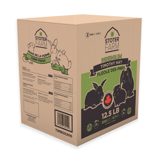 Stoter Farm Hay – Premium Timothy Hay (5.6kg/200oz Box)