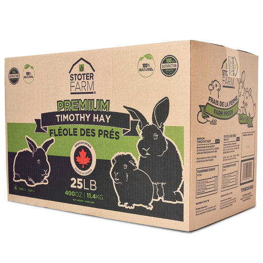 Stoter Farm Hay - Premium Timothy Hay (11.4kg/400oz Box)