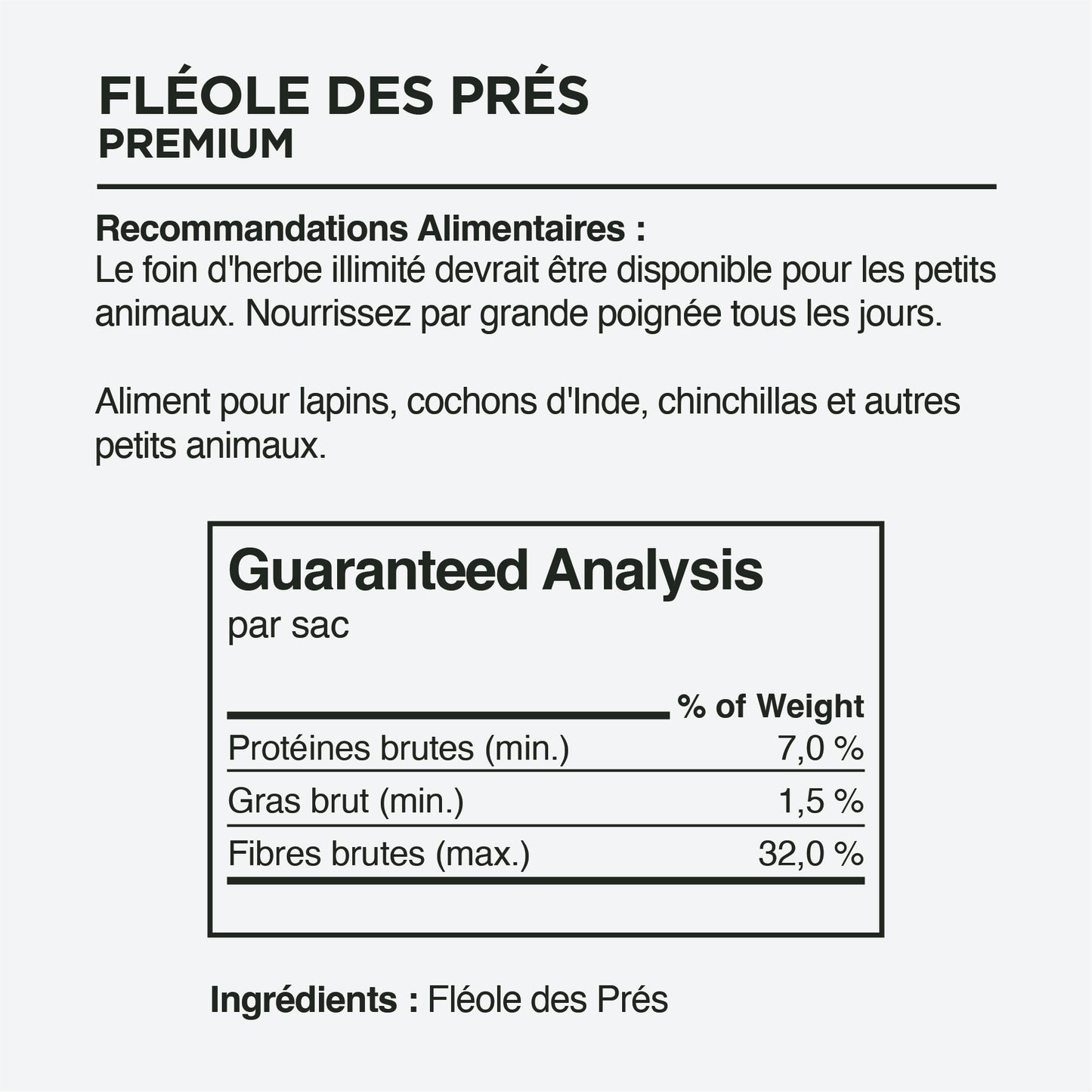 Foin de ferme Stoter – Foin Timothy de qualité supérieure (boîte de 11,4 kg/400 oz)