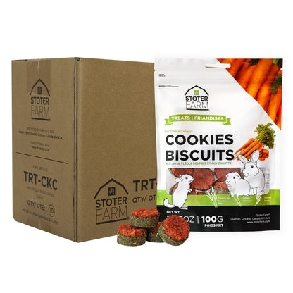 Mini Carrot Cookie Treats (100g/3.5oz) - 10 Pack